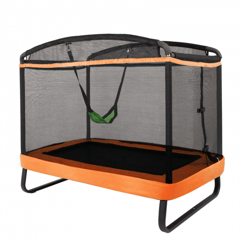 Costway Trampolines Orange 6 Feet Kids Entertaining Trampoline with Swing Safety Fence by Costway 781880269892 89134756 6 Feet Kids Trampoline with Swing Safety Fence by Costway SKU#89134756