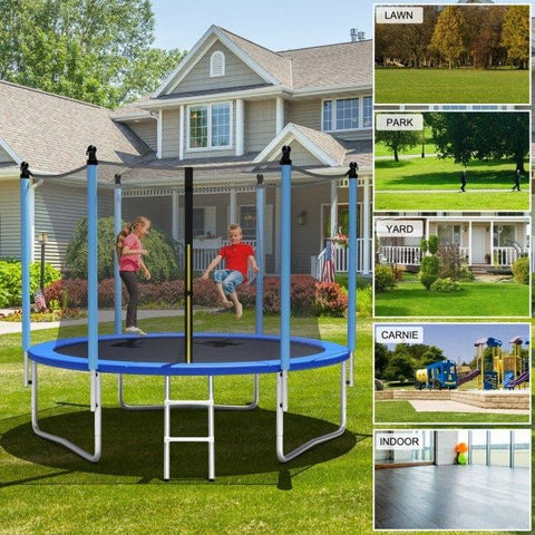 Costway Trampolines Outdoor Trampoline with Safety Closure Net by Costway