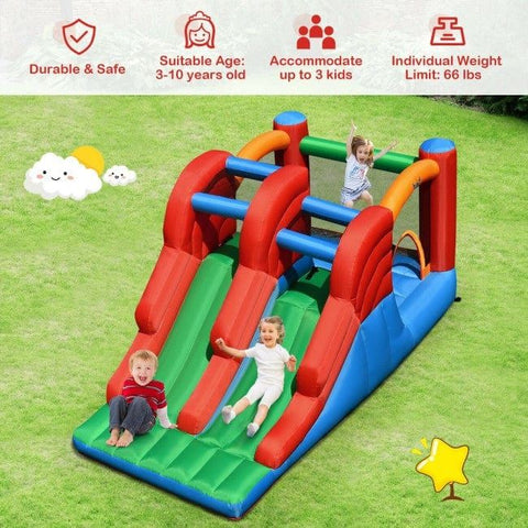 Costway Water Parks & Slides 3-in-1 Dual Slides Jumping Castle Bouncer by Costway Inflatable Blow Up Water Slide Bounce House Costway 85961237/34801725