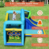 Image of Costway Water Parks & Slides 5 In 1 Kids Inflatable Climbing Bounce House by Costway Inflatable Bounce House Castle Water Slide with Climbing Wall Costway