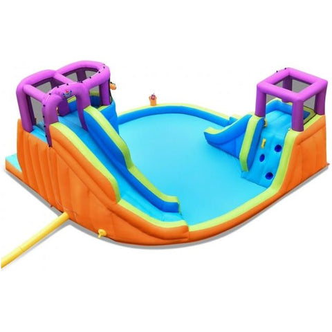 Costway Water Parks & Slides 6-in-1 Inflatable Dual Water Slide Bounce House by Costway