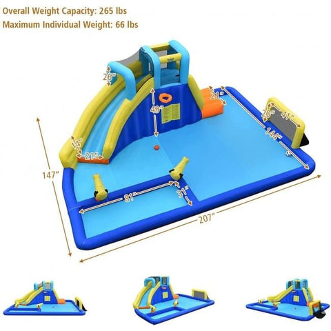 Costway Water Parks & Slides 6-in-1 Inflatable Water Slides for Kids by Costway 781880234234 38192760