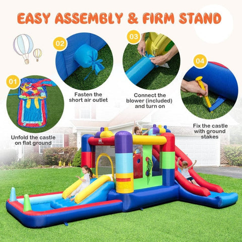 Costway Water Parks & Slides Inflatable Bounce House and Ball Pit by Costway Inflatable Bounce House and Ball Pit by Costway SKU#32971845