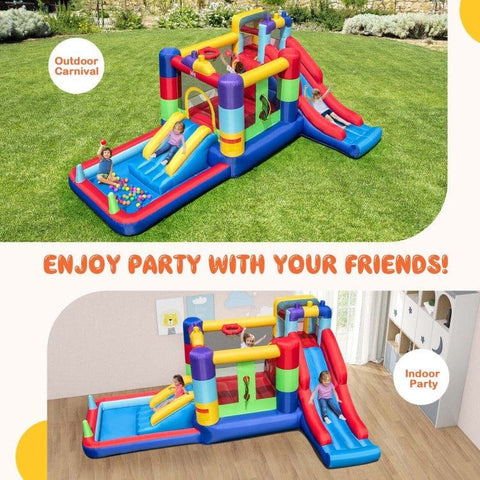 Costway Water Parks & Slides Inflatable Bounce House and Ball Pit by Costway Inflatable Bounce House and Ball Pit by Costway SKU#32971845