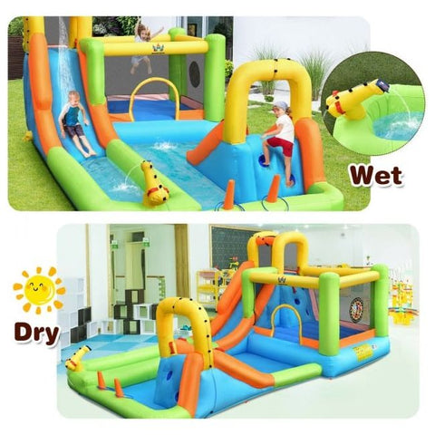 Costway Water Parks & Slides Inflatable Water Slide Park Bounce House Without Blower by Costway 781880280873 65047912