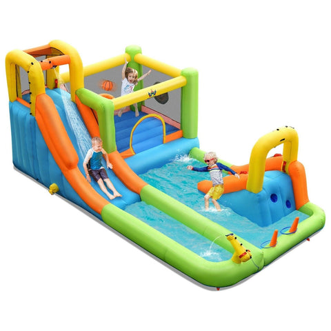 Costway Water Parks & Slides Inflatable Water Slide Park Bounce House Without Blower by Costway 781880280873 65047912