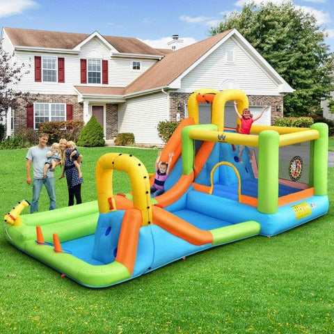 Costway Water Parks & Slides Inflatable Water Slide Park Bounce House Without Blower by Costway 781880280873 65047912