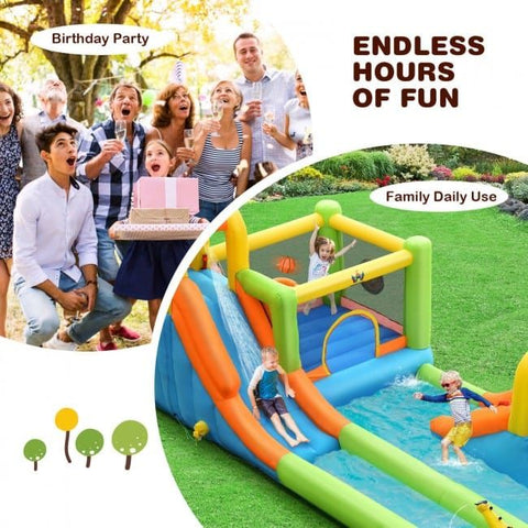 Costway Water Parks & Slides Inflatable Water Slide Park Bounce House Without Blower by Costway 781880280873 65047912