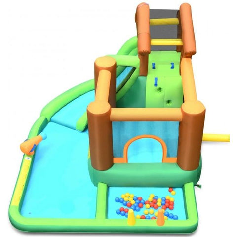 Costway Water Parks & Slides Inflatable Waterslide Bounce House Climbing Wall by Costway