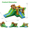 Image of Costway Water Parks & Slides Kids Inflatable Jungle Bounce House Castle with Bag by Costway