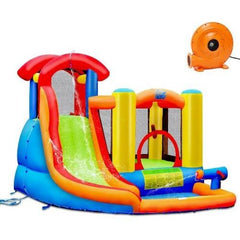 Costway Water Slides Kid Inflatable Bounce House Water Slide Castle by Costway