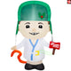 3.5' Gemmy Airblown Inflatable Christmas Cousin Eddie w/ Hose and Sign