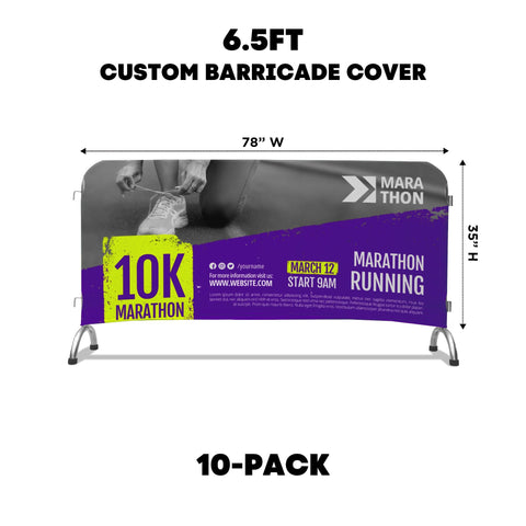 Custom Barricade & Barrier Covers