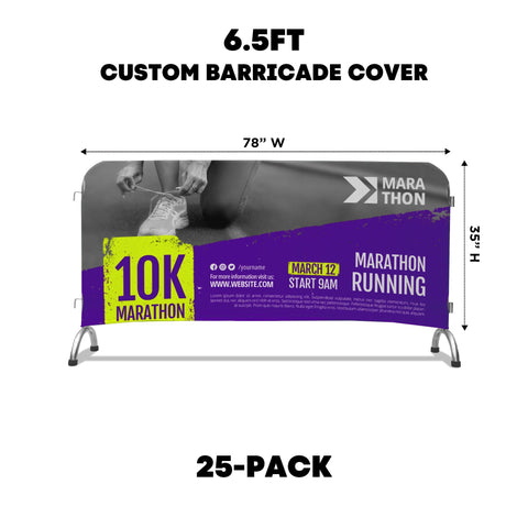 Custom Barricade & Barrier Covers