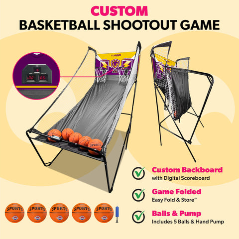 Custom Dual Hoop Arcade Basketball Game