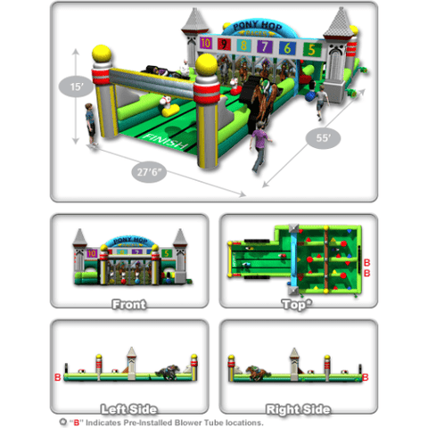 15' Pony Hop Race Track by Cutting Edge SKU# K210101