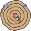 Image of Cutting Edge Big Games 4' Captured Air Inflatable Axe Throwing Target by Cutting Edge IN580601 4' Captured Air Inflatable Axe Throwing Target by Cutting Edge IN580601