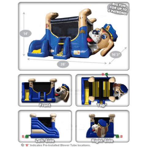 14' Police Dog Belly Bouncer Combo by Cutting Edge SKU# BC150501