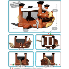 15'H Horse Belly Bouncer by Cutting Edge
