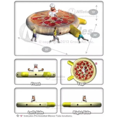 Cutting Edge Inflatable Bouncers 10'H The Great Pizza Maze by Cutting Edge 781880216612 K110101 10'H The Great Pizza Maze by Cutting Edge SKU# K110101