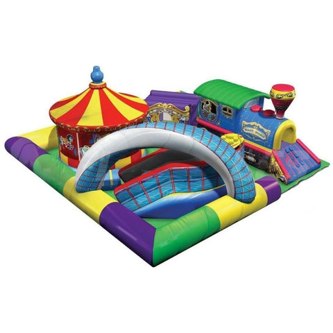 Cutting Edge Inflatable Bouncers 12'H Amusement Park by Cutting Edge 781880214366 K170201 12'H Circus Train (Crawl-Through) by Cutting Edge SKU#K200101