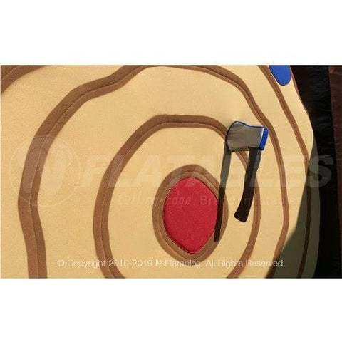 Cutting Edge Inflatable Bouncers 12' Inflatable Lumberjack Axe Throw (Single) by Cutting Edge 781880293989 IN580301 12' Inflatable Lumberjack Axe Throw (Single) by Cutting Edge 