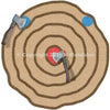 Image of Cutting Edge Inflatable Bouncers 12' Inflatable Lumberjack Axe Throw (Single) by Cutting Edge 781880293989 IN580301 12' Inflatable Lumberjack Axe Throw (Single) by Cutting Edge 