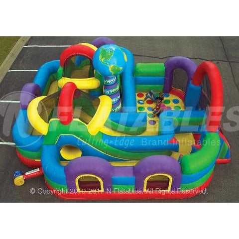 Cutting Edge Inflatable Bouncers 12' Wacky World Kid Combo by Cutting Edge 781880294078 K140101 12' Wacky World Kid Combo by Cutting Edge SKU# K140101