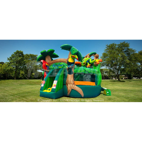 Cutting Edge Inflatable Bouncers 14'H Rainforest KidZone™ Wet/Dry Combo by Cutting Edge 781880240433 BC430901 14'H Rainforest KidZone™ Wet/Dry Combo by Cutting Edge SKU# BC430901