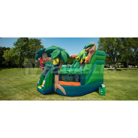 Cutting Edge Inflatable Bouncers 14'H Rainforest KidZone™ Wet/Dry Combo by Cutting Edge 781880240433 BC430901 14'H Rainforest KidZone™ Wet/Dry Combo by Cutting Edge SKU# BC430901