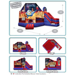 14'H Red Planet Adventure Club/Slide Combo by Cutting Edge