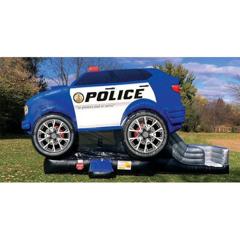 Cutting Edge Inflatable Bouncers 16'H Police Cruiser Combo™ by Cutting Edge 11'H Wacky Connect 3 Basketball Game by Cutting Edge SKU# IN560101