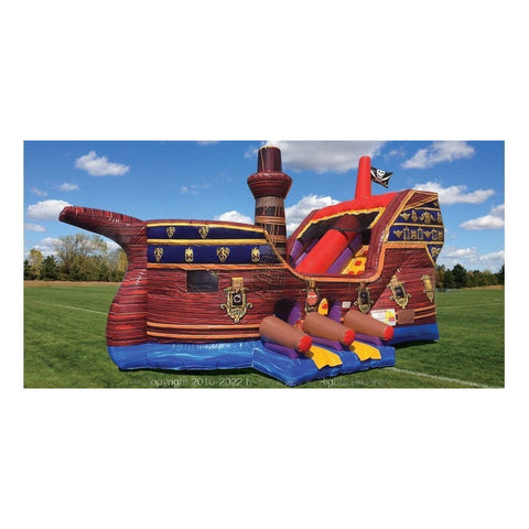 Cutting Edge Inflatable Bouncers 17'H Pirate Ship™ Kid Combo by Cutting Edge 12'H Wacky Kiddie Korner by Cutting Edge SKU# K050103