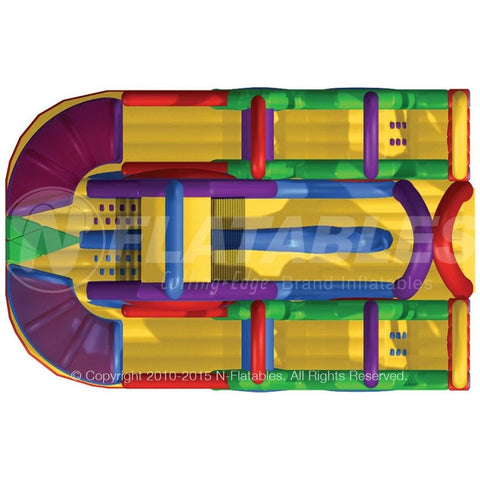 Cutting Edge Inflatable Bouncers 17' Wacky Chaos Obstacle by Cutting Edge 781880294665 OB050102 17' Wacky Chaos Obstacle by Cutting Edge SKU# OB050102