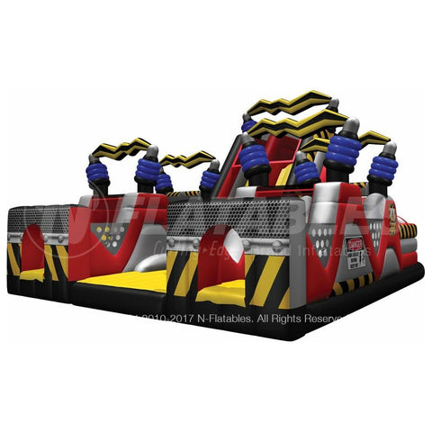 Cutting Edge Inflatable Bouncers 18'H High Voltage Chaos Obstacle by Cutting Edge 15'H High Voltage Chaos Jr. by Cutting Edge SKU# OB170201