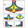 Image of Cutting Edge Inflatable Bouncers 18'H Wacky Slippery Slope by Cutting Edge IN480101 14'H Triple Sports Cage by Cutting Edge SKU# IN100301