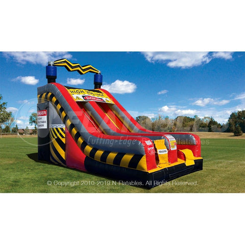 Cutting Edge Inflatable Bouncers 18' High Voltage 18' Single Slide™ by Cutting Edge 781880283645 S020301 18' High Voltage 18' Single Slide™ by Cutting Edge SKU# S020301