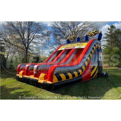 Cutting Edge Inflatable Bouncers 18' High Voltage Dual Slide by Cutting Edge 781880279761 S020401 18' High Voltage Dual Slide by Cutting Edge SKU# S020401