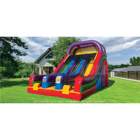 Cutting Edge Inflatable Bouncers 18' Wacky Dual Lane Slide by Cutting Edge 781880235231 S020201 18' Wacky Dual Lane Slide by Cutting Edge SKU# S020201