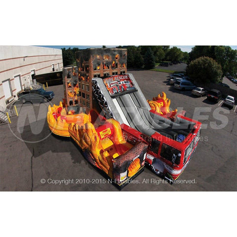 Cutting Edge Inflatable Bouncers 20' Fire Rescue Obstacle Course by Cutting Edge 781880294832 OB210101 20' Fire Rescue Obstacle Course by Cutting Edge SKU# OB210101