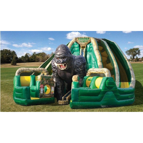 Cutting Edge Inflatable Bouncers 20'H Forbidden Temple by Cutting Edge 19'H Treasure Island Obstacle Course by Cutting Edge SKU#OB230101