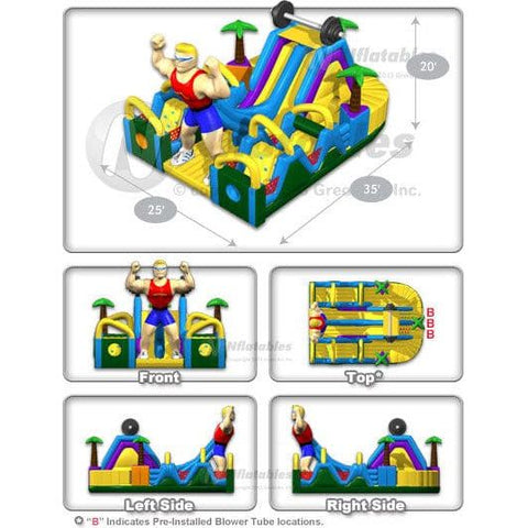 Cutting Edge Inflatable Bouncers 20'H Ironman Challenge by Cutting Edge 781880294887 OB050201 20'H Ironman Challenge by Cutting Edge SKU #OB050201