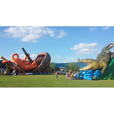 Cutting Edge Inflatable Bouncers 20'H Kraken Dual Slide by Cutting Edge 781880213918 S230301 20'H Kraken Dual Slide by Cutting Edge SKU#S230301