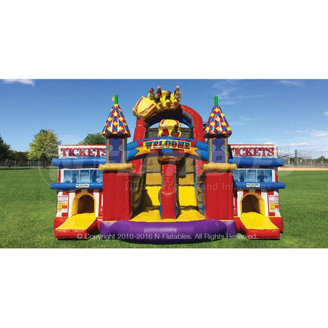 Cutting Edge Inflatable Bouncers 20'H Midway Amusement Park Obstacle Course by Cutting Edge 781880294870 OB270101 20' Midway Amusement Park Obstacle Course by Cutting Edge SKU#OB270101