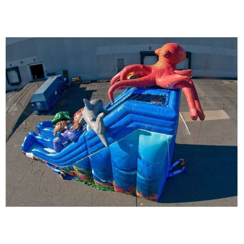 Cutting Edge Inflatable Bouncers 20'H Ocean Quest Dual Slide by Cutting Edge 781880278566 S380201 20'H Ocean Quest Dual Slide by Cutting Edge SKU#S380201