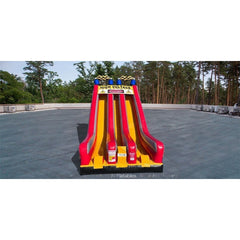 Cutting Edge Inflatable Bouncers 22'H High Voltage (22') Dual Slide by Cutting Edge S260107HV 16' 06"H Construction KidZone Wet/Dry Combo Cutting Edge SKU#BC431301