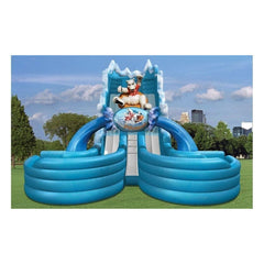 23'H PolarPlunge Dual Water Slide by Cutting Edge