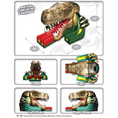 Cutting Edge Inflatable Bouncers 25'H Raptor Triple Slide™ by Cutting Edge 781880250821 S410101 25'H Raptor Triple Slide™ by Cutting Edge SKU# S410101