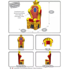 7'H Royal Throne by Cutting Edge