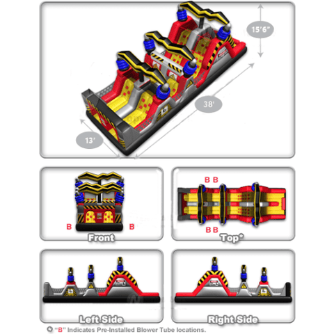 Cutting Edge Obstacle Course 15' High Voltage Jr. Obstacle by Cutting Edge OB070101 15' High Voltage Jr. Obstacle by Cutting Edge SKU# OB070101